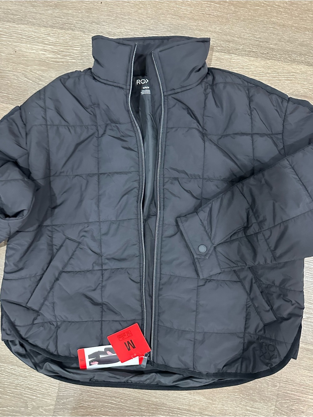 ROXY woman Black Quilted Puffer Jacket